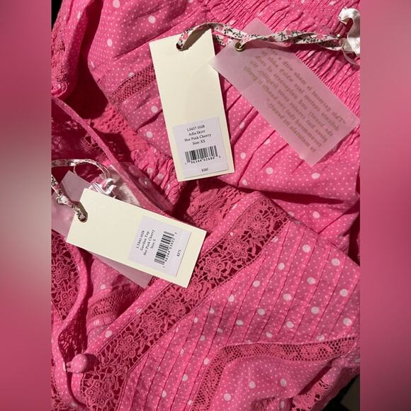 LoveShackFancy Gavilan top and matching Adia skirt set matching set size XS NWT - Picture 7 of 10
